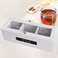TUMALL Wood Organizer, with 3 Compartment Keeps Display s Creamers