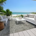 thumbnail image 6 of Addison Rugs Chantille Indoor/Outdoor Transitional Diamond Gray Washable Rectangle Rug, 2'6" x 3'10", 6 of 6