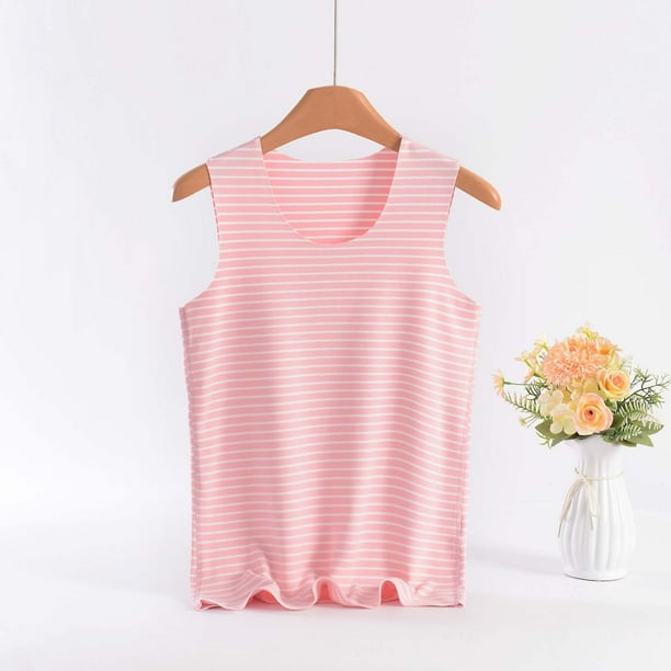Ropa interior térmica Tops de moda para mujer de invierno sin mangas de cuello redondo cómodas camisetas sin mangas lisas regulares blusa de poliéster para mujer