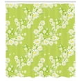 thumbnail image 3 of Ambesonne Daisy Shower Curtain, Fresh Green Springtime, 69"Wx70"L, Yellow Green White, 3 of 3