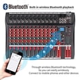 thumbnail image 2 of Mezclador de audio FULUODE CT120S de 12 canales con Bluetooth y USB, 2 of 9