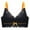 Black, variant on IROINNID Push-Up Bras For Women Solid Lace No Steel Ring Gathering Adjustment Lift Breathable Underwear