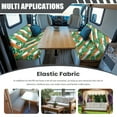 thumbnail image 3 of Yuyamidu Green Leaf RV Dinette Cushion Covers St. Patrick's Day RV Dinette Cushion Slipcover Stretch Loveseat Slipcovers for Travel Trailer Couch RV Seat Covers, 3 of 7