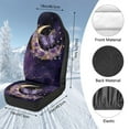 thumbnail image 5 of Garronmavis Purple Butterflies 2 PCS Fluffy Car Seat Covers for Front Seat Cushion Auto Seats Cover Universal fit for SUV Sedan Van, 5 of 7