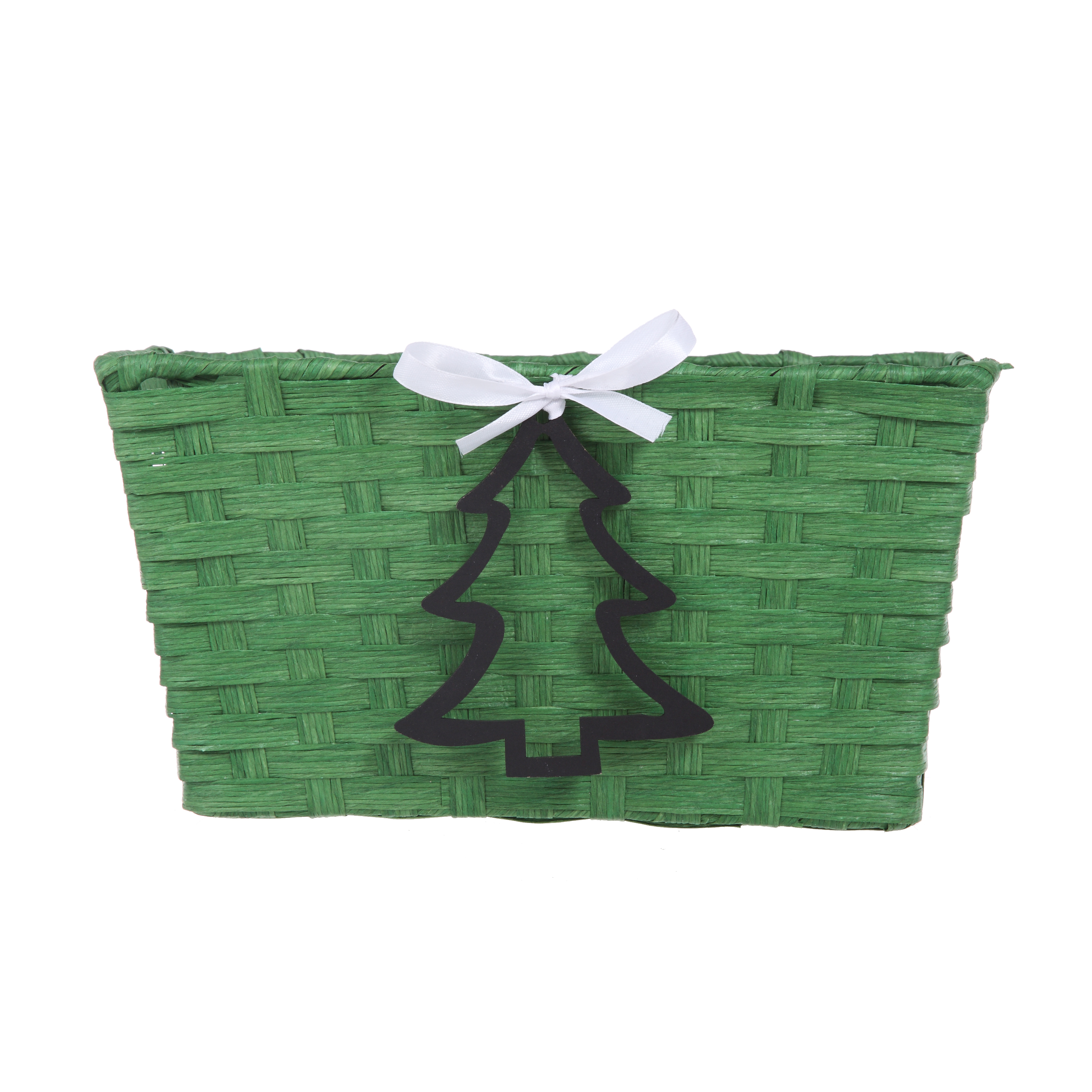 Holiday Time Green Basket