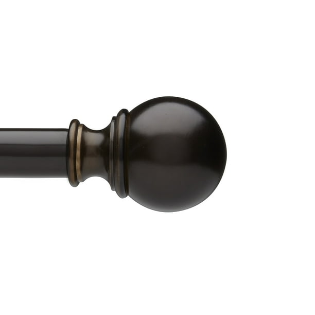 Umbra 2848" Diverge 5/8" Diameter Curtain Rod with Matching Finials
