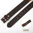 thumbnail image 3 of WHIPPY Western Leather Belt Strap for Women Men without Buckle Cowgirl Cowboy Engraved Embossed Belt Strap, 3 of 6