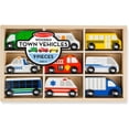 thumbnail image 1 of Set de vehículos urbanos de madera Melissa & Doug, 1 of 1