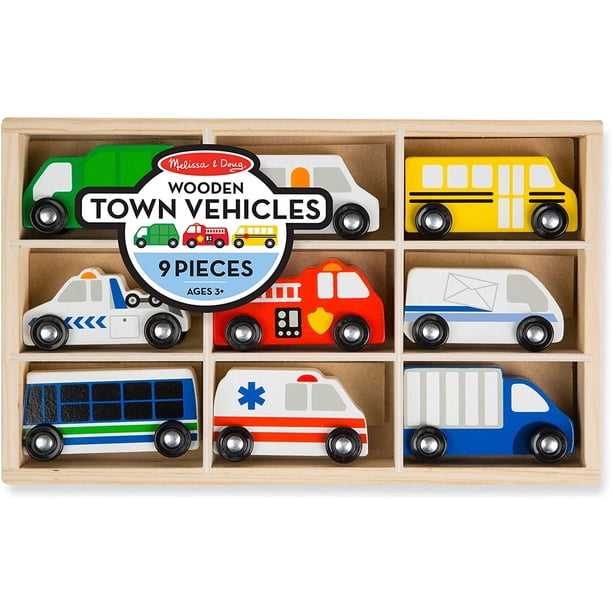 Set de vehículos urbanos de madera Melissa & Doug