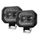 thumbnail image 1 of Trajes de faros de coche Barra de luz LED, 2 piezas 120 W 18000 LM luces de conducción superbrillantes luces antiniebla impermeables cápsulas LED cuadradas con luz ámbar DRL para coche motocicleta SUV, 1 of 8