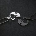 thumbnail image 3 of collar hombre collares para mujer collares de moda 2022 mujer collares one piece colgantes Collar de amor de gato para pareja, colgante simple de estudiante para hombre y mujer, regalo de novia, 3 of 4