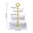 thumbnail image 1 of Bdday Hooks for Hanging Fruit Tray Three Layer Snack Sum Rack Wedding Cake Tray Fruit Tray Cake Rack Candy Tray Rack Plastic Dried Fruit Tray Door Hanger, 1 of 5