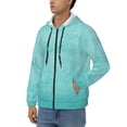 thumbnail image 3 of Honeii Blue And Turquoise Print Hoodies for Men, Pullover & Full Zip, Breathable Zip up Hoodie, Sweatshirt-X-Large, 3 of 5