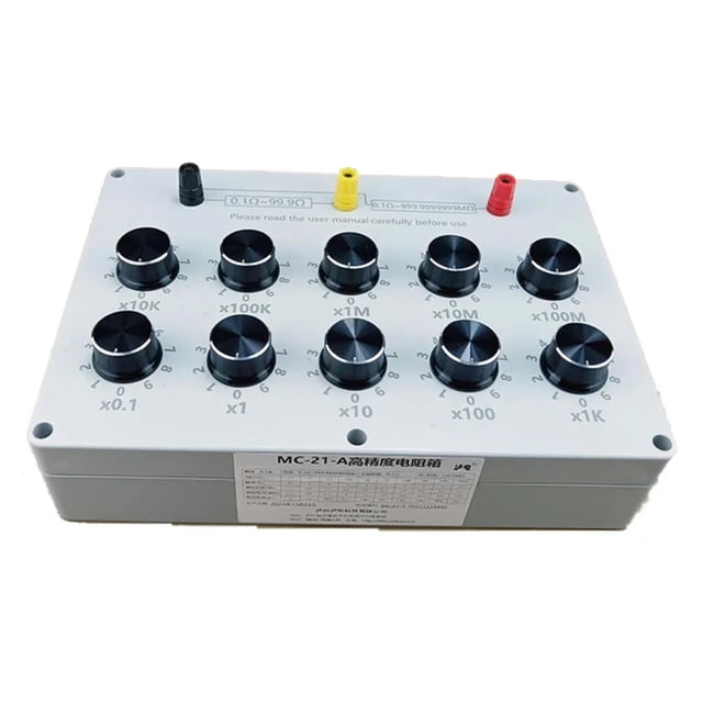 Adjustable High-Precision Standard Resistance Box 0.1 To 999.9999999M, Educational & Lab Electronic Testing Instrument ,Multi Purpose
