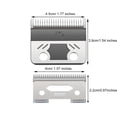 thumbnail image 3 of VGR 003/270/640 Clipper Blade Replacement Set, Model Clipper with DLC Deep Tooth Blade, Professional Precision Blades with 2 Pairs Screws, 3 of 6