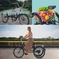thumbnail image 5 of Adults Tricycles, 24/26" Trike Bike with Parking Brake Handle, 7 Speed Rear Derailleur, Double-Wall Wheel Rims, for Women Men Exercise Outdoor, 5 of 12