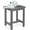 Dark Gray, variant on Outdoor Side Table, HIPS Adirondack Small Single Table, Waterproof Square Outside Table, Balcony Modern End Tables for Patio, Pool, Beach, Porch, Deck, Indoor or Outdoor Use, Brown