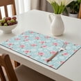 thumbnail image 6 of Placemat, Pioneer Flower Floral Print Pattern Place Mats Table Mat Set Of 2, PVC Washable Placemats for Party Kitchen Dining Decoration, 18x12 Inch, Fade Resistant, 6 of 6