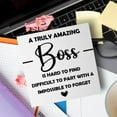 thumbnail image 5 of Zomyto 7"x7" Boss Gifts, Appreciation Thank You Gift for Best Boss, Boss Retirement Leaving Boss Day Gifts, A Truly Amazing Boss, Wooden Box Sign, 5 of 5
