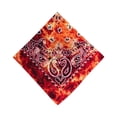 thumbnail image 2 of Novelty Gradient Cotton Bandanas Paisley Print Head Wrap Handkerchief Saffron One Size, 2 of 3