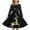 Black, variant on XEGLSBU Christmas Dresses for Girls 10/12 Style Girls Print Party Dress with Lace up Front Long Sleeves and Back Elastic Zipper for Holiday Festive Pageant Gown Black Size 7-8 Years
