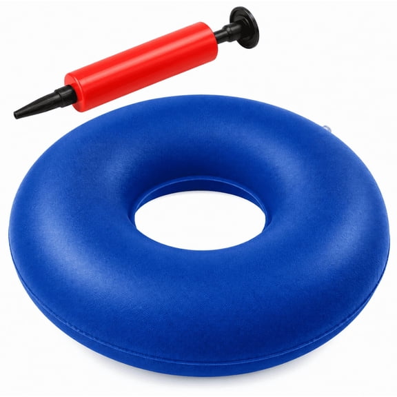 Donut Pillow for Tailbone Pain – Hemorrhoid Pillow & Inflatable Seat Cushion for Postpartum, Air Travel & Sitting Relief
