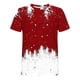 thumbnail image 4 of Tops para hombre, blusas y camisas de manga corta con cuello redondo para hombre, jersey informal con cuello redondo estampado para hombre, pantalones cortos deportivos para fitness, blusa de poliéste, 4 of 5
