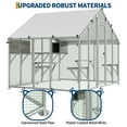 thumbnail image 4 of Home Large Walk-In Cat Enclosure Catio - 94.5" Outdoor Cat Playhouse with 7 Platforms, 2 Condos & Waterproof Roof, Galvanized Steel Patio for Multiple Cats, 4 of 8