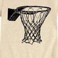 thumbnail image 3 of Instant Message - Basketball Rim Net Fitted Short Sleeve Graphic T-Shirt, 3 of 6