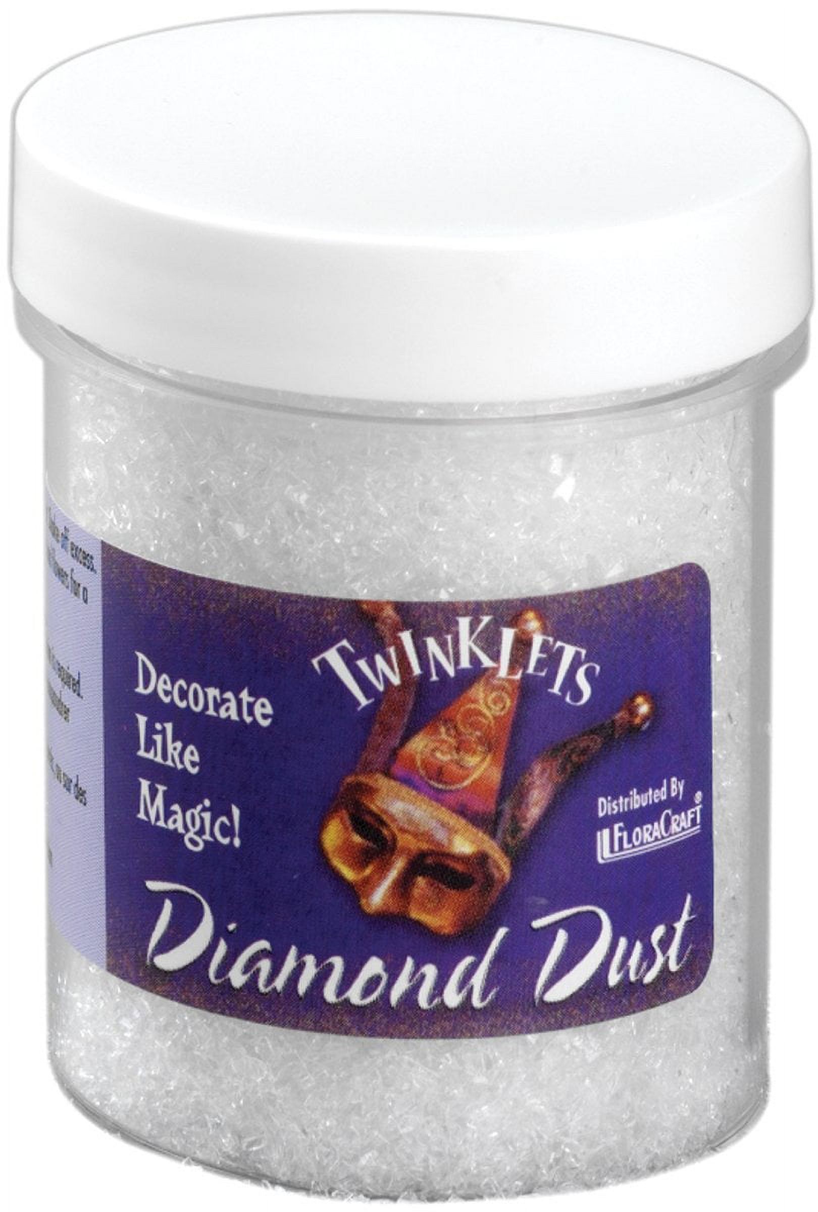 FloraCraft Diamond Dust Glitter 3oz-Clear Glass - image 2 of 2