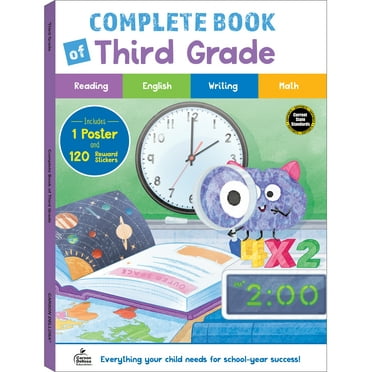 Thinking Kids Complete Book of Third Grade Workbook (256 pages, 120 stickers, 1 poster) Grade 3