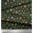 thumbnail image 2 of Soimoi Satin Silk Fabric Ikat & Mandala Kaleidoscope Print Fabric by The Yard 42 Inch Wide, 2 of 3