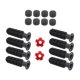 thumbnail image 4 of Tabla 8pcs Table Reemplazo de Fútbol Reemplazo de Fútbol Accesorios de Fútbol con 2 Fútbol Americano Pequeño Reemplace Piezas Mango de Manejo de Balones de fútbol de color rojo brillante, 4 of 8
