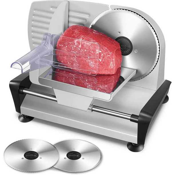 FOHERE Meat Slicer, 200W Meat Slicer for Home Use, Electric Food Slicer