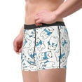 thumbnail image 3 of Kdxio Men's Boxer Briefs with Scarf Bear Print - Comfortable and Breathable Underwear for Everyday Wear, 3 of 7