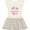 Natural with Stripes, variant on Inktastic Grandma's Girl Grandchild Butterfly Girls Toddler Dress