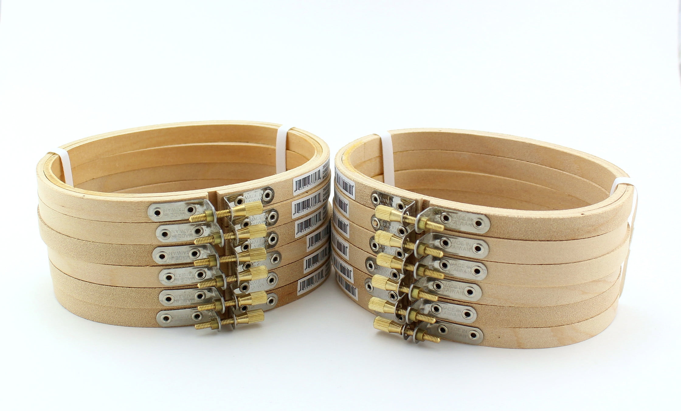 3 x 5 inch Small Oval Wooden Hand Embroidery Hoops Bulk 12 Pieces