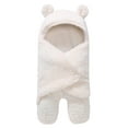 thumbnail image 1 of Infant Swaddle Wrap Baby Bedding Blanket Sleeping Bag White for 0-3 months, 1 of 8