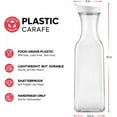 thumbnail image 5 of GUSTO Water Carafe with Flip Top Lid Plastic Pitcher Jug, 50 oz, 2-Pack, 5 of 7