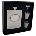 thumbnail image 1 of Visol VSET38-2056 5 Stars Best Man Stainless Steel 8 oz Deluxe Flask Gift Set, 1 of 1