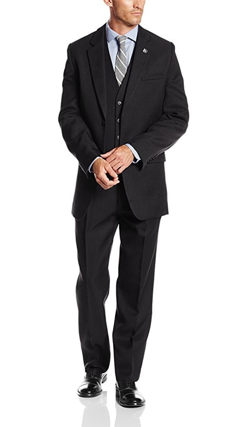 Stacy Adams Men's Big & Tall Suny Vested Three-Piece Suit (66 Long ...