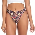 thumbnail image 1 of Balery Skull rock record artist Tangas de Algodón para Mujer con Estampado – Ropa Interior Sexy, Transpirable, G-string-Small, 1 of 6