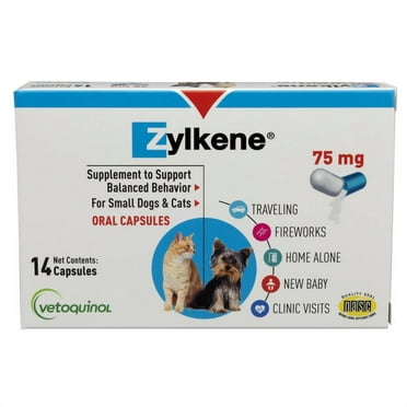 Vetoquinol Zylkene 75mg Capsules (14 Capsules)