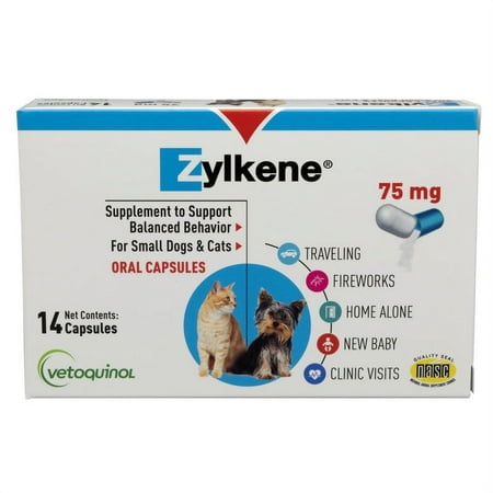 UPC: 0017030039603 | Vetoquinol Zylkene 75mg Capsules (14 Capsules)