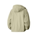 thumbnail image 5 of SEMPAI Waterproof Womens Jacket Women's Windbreaker Hooded Comfy Long Sleeve Coat with Pocket Loose Full Zipper Going out Suit Green XXL, 5 of 6