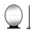 thumbnail image 2 of Gymax Hollywood Miroir de Maquillage Éclairé Télécommande 4 Couleurs Réglables Noir, 2 of 10