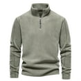 thumbnail image 3 of Mens Sweatshirt Under $10 Mens 1/4 Zip Sweatshirt Fleece Soft Polar Thermal Pullover Sweatshirts Stand Collar Casual Fitted Long Sleeve Shirt, 3 of 8