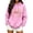Pink, variant on Hoodies for Women Oversized Crab Ladies Summer Lightweight Hooded Sweatshirt Ocean Beach Graphic Pullover Long Sleeve Hoodie Top with Pocket