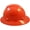 Orange, variant on MSA V-Gard Full Brim Hard Hats with One Touch Suspensions Green