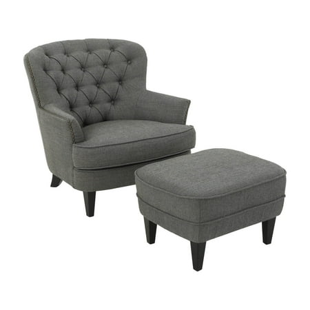 Tafton Tufted Club Chair and Ottoman (Best Chair And Ottoman)